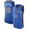 Custom Blue OKC Basketball Shirt Top