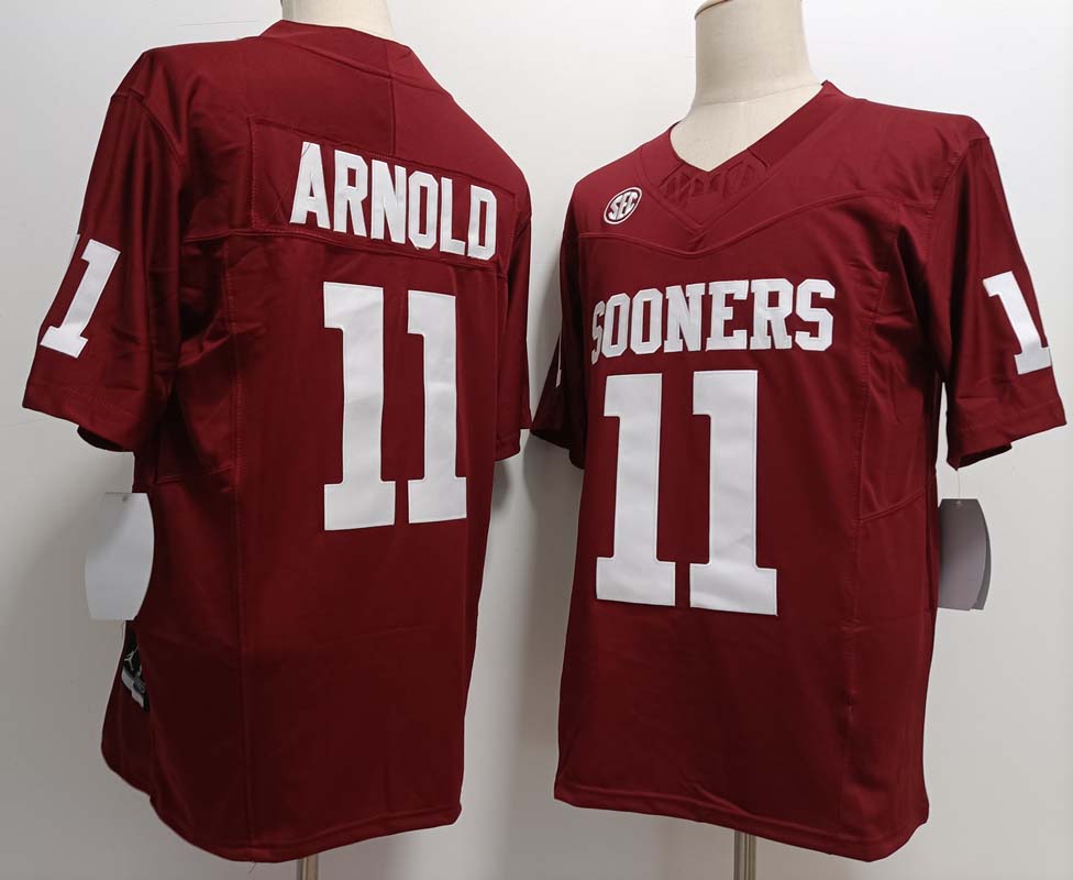 Custom #11 Red College Shirt Top