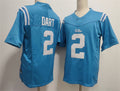 Custom #2 Powder Blue Football Shirt Top