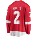 Custom #2 Red DET Hockey Shirt Top