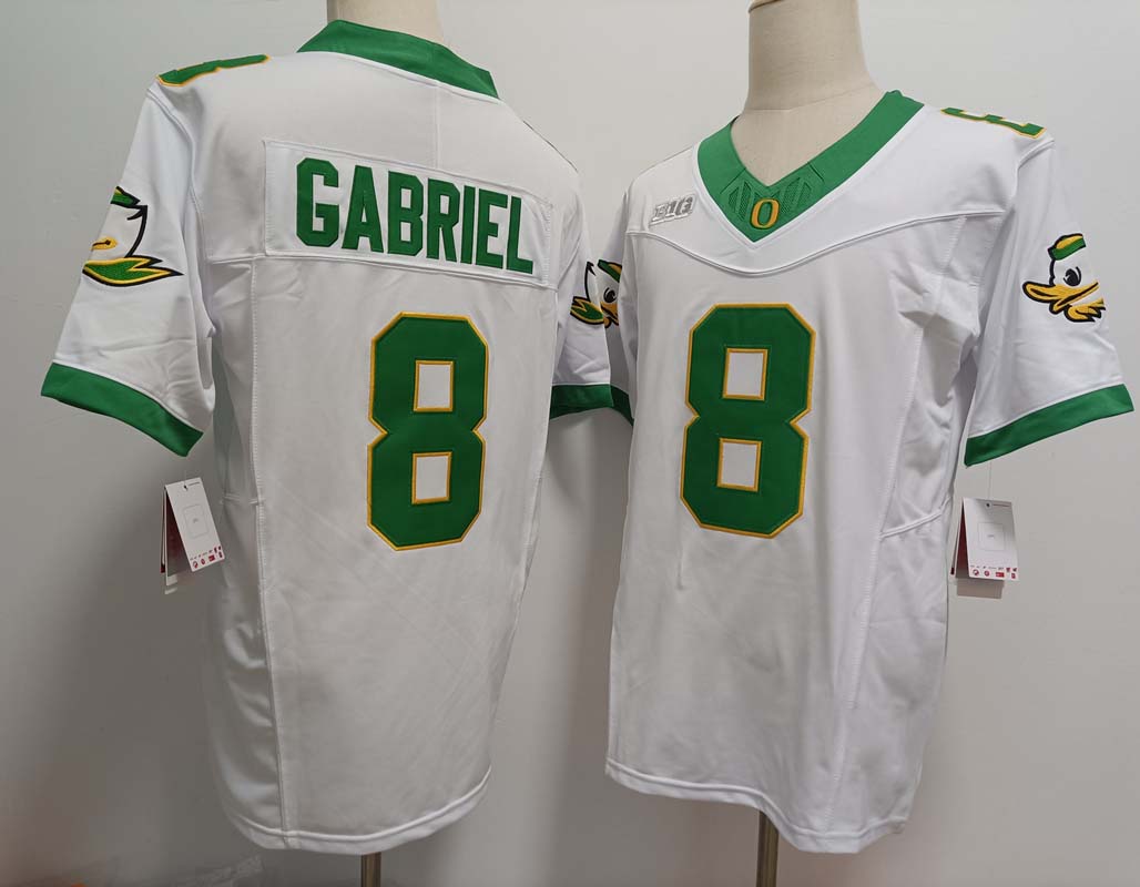 Custom #8 White 2024 Football Shirt Top