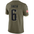 Custom #6 Olive 2022 PHI Football Shirt Top