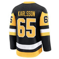 Custom #65 Black PIT Hockey Shirt Top