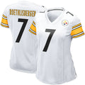 Custom #7 White PIT Football Shirt Top