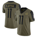 Custom #11 Olive 2021 PIT Football Shirt Top