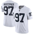 Custom #97 White DET Football Shirt Top