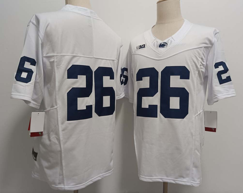 Custom #26 White DET Football Shirt Top