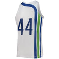 Custom #44 White 1970 Basketball Shirt Top
