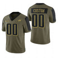 Custom Olive 2021 PHI Football Shirt Top