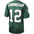 Custom #12 Green 1992 Throwback PHI Football Shirt Top