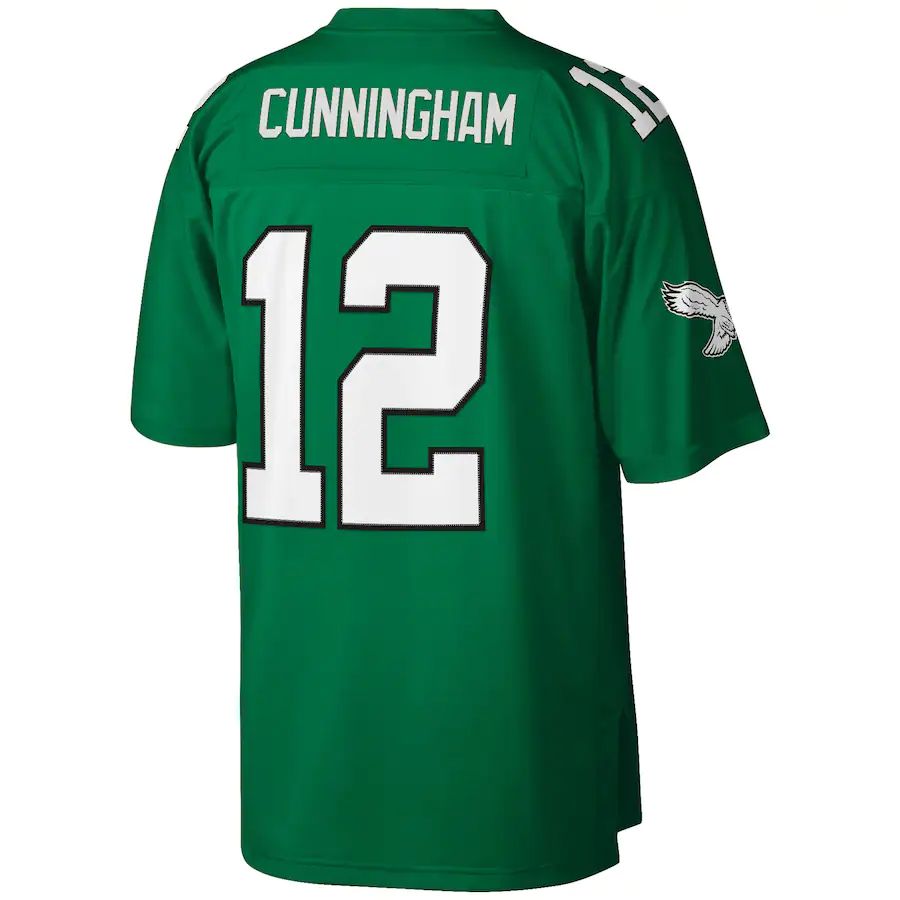 Custom #12 Green 1990 PHI Football Shirt Top