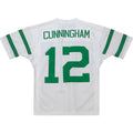 Custom #12 White 1994 Throwback PHI Football Shirt Top