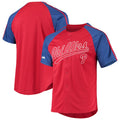 Custom Red PHI Baseball Shirt Top