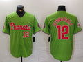 Custom #12 Green PHI Baseball Shirt Top
