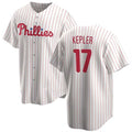 Custom #17 White 2024 PHI Baseball Shirt Top