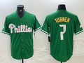Custom #7 Green PHI Baseball Shirt Top
