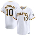 Custom #10 White PIT Baseball Shirt Top