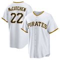 Custom #22 White PIT Baseball Shirt Top