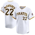 Custom #22 White PIT Baseball Shirt Top