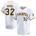 Custom #32 White PIT Baseball Shirt Top
