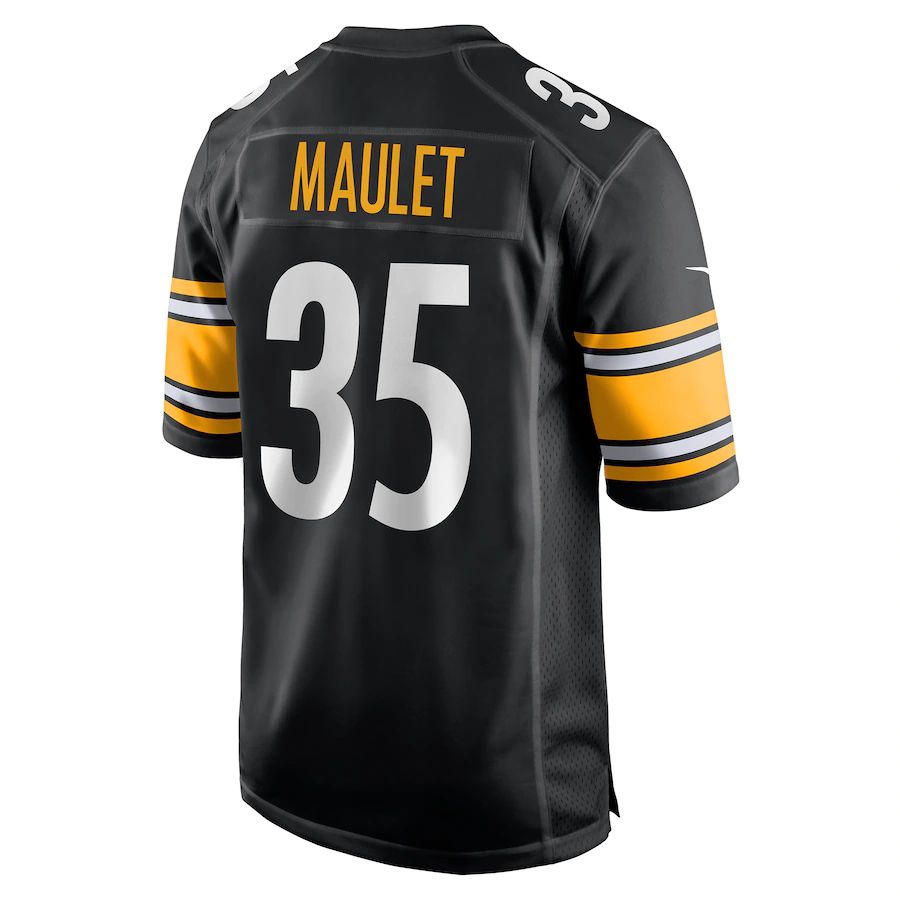 Custom #35 Black PIT Football Shirt Top