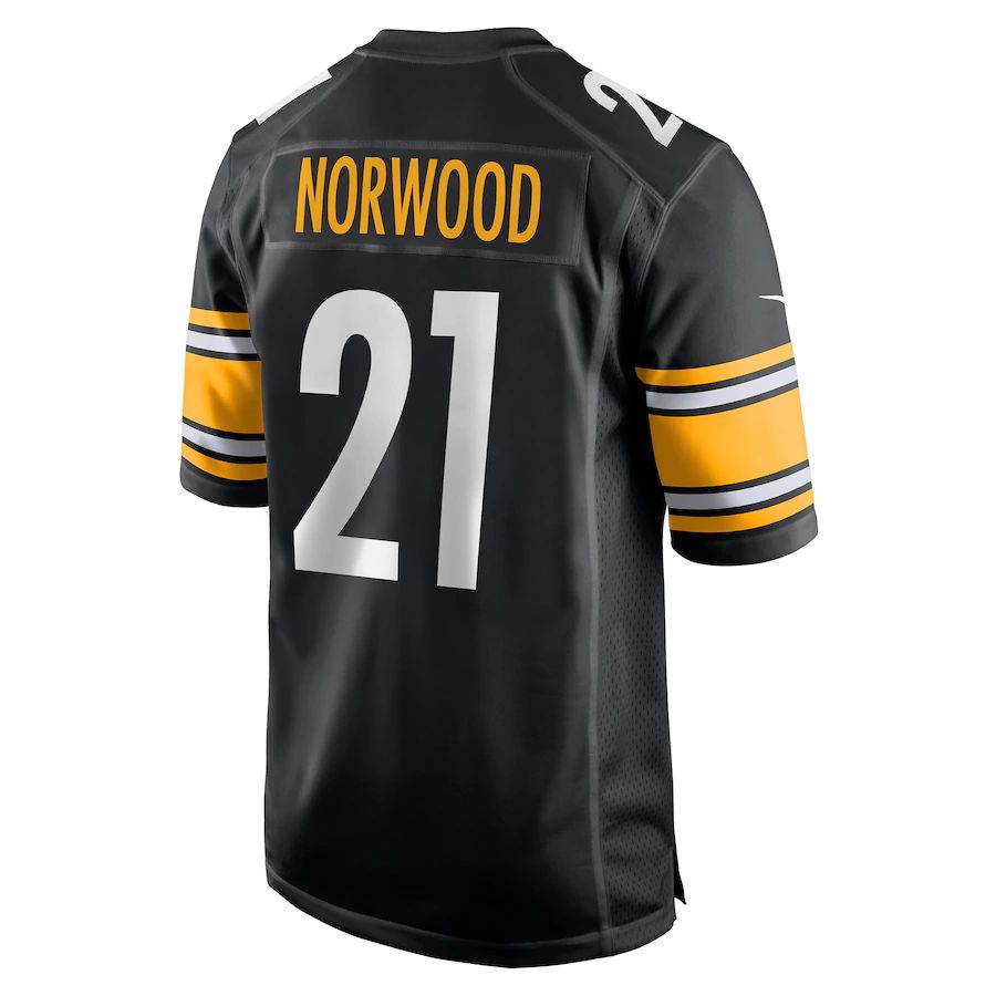 Custom #21 Black PIT Football Shirt Top