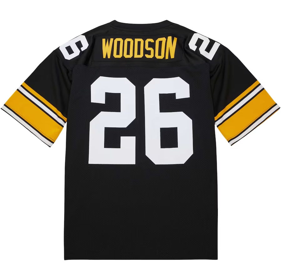 Custom #26 Black 1988 Throwback PIT Football Shirt Top