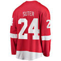 Custom #24 Red DET Hockey Shirt Top