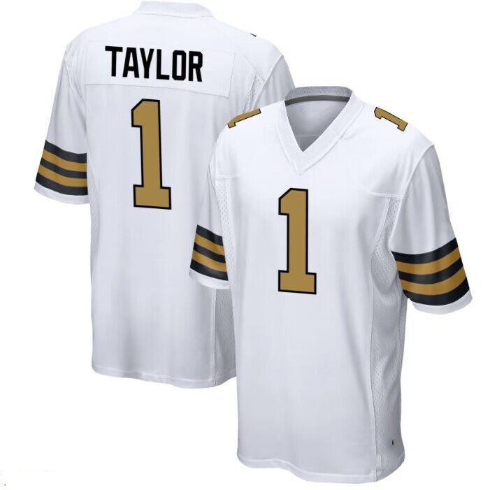 Custom #1 White NO Football Shirt Top