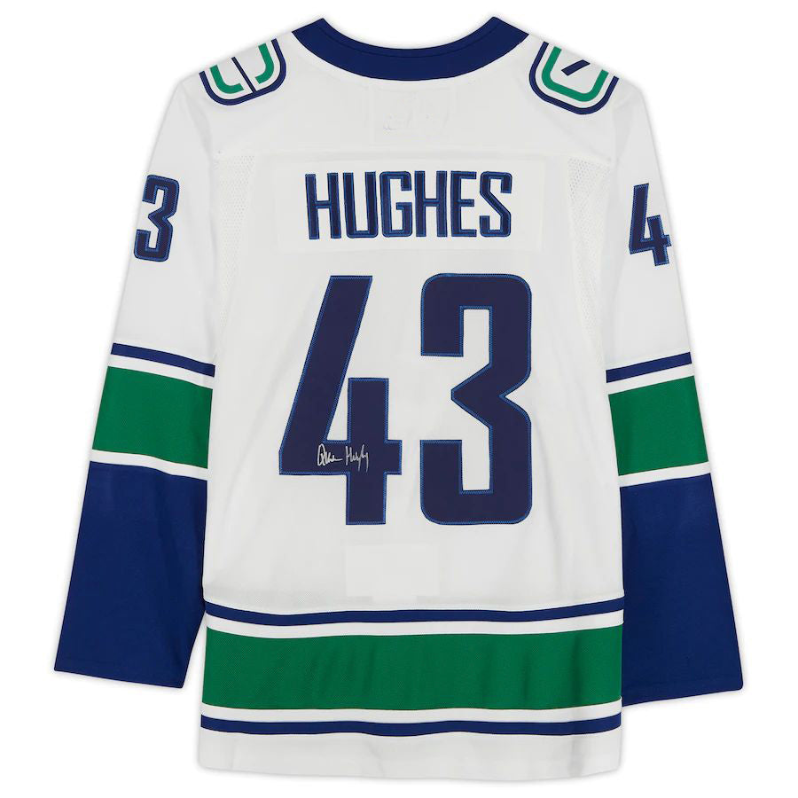 Custom #43 White VAN Hockey Shirt Top