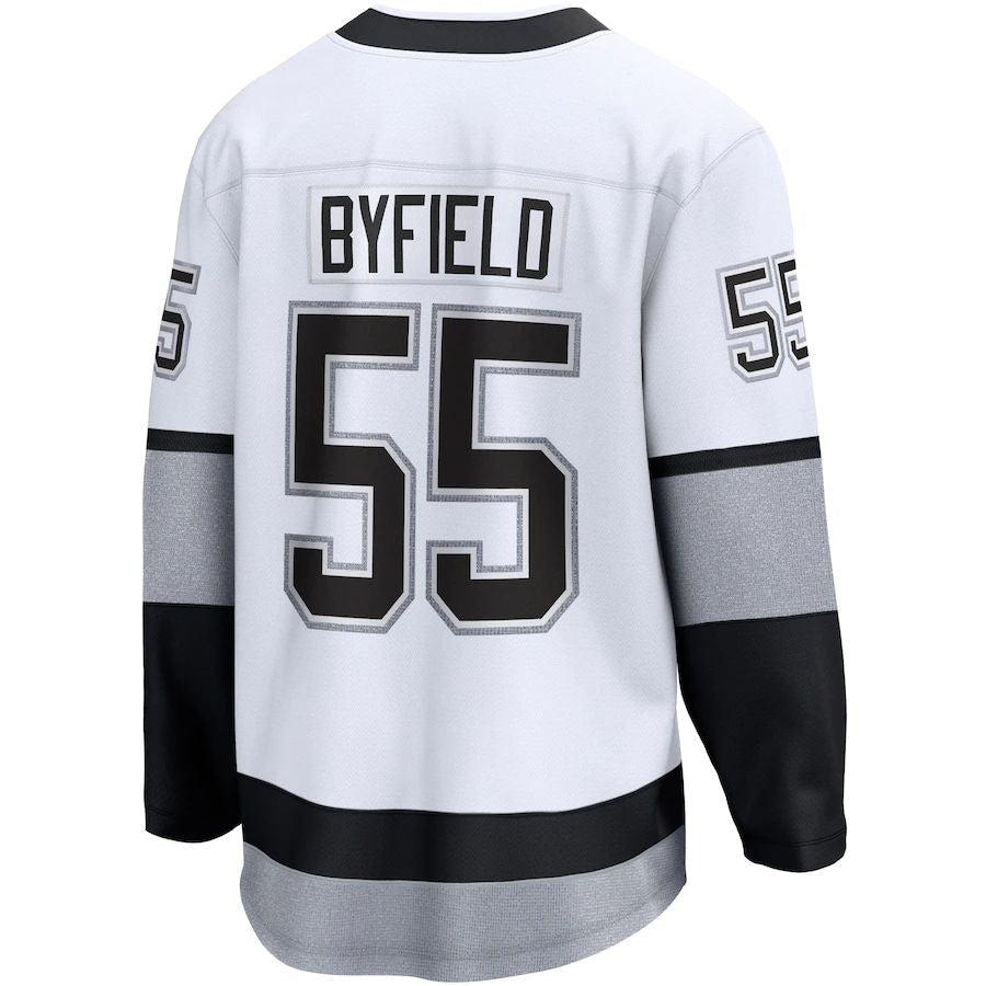 Custom #55 White LAK Hockey Shirt Top