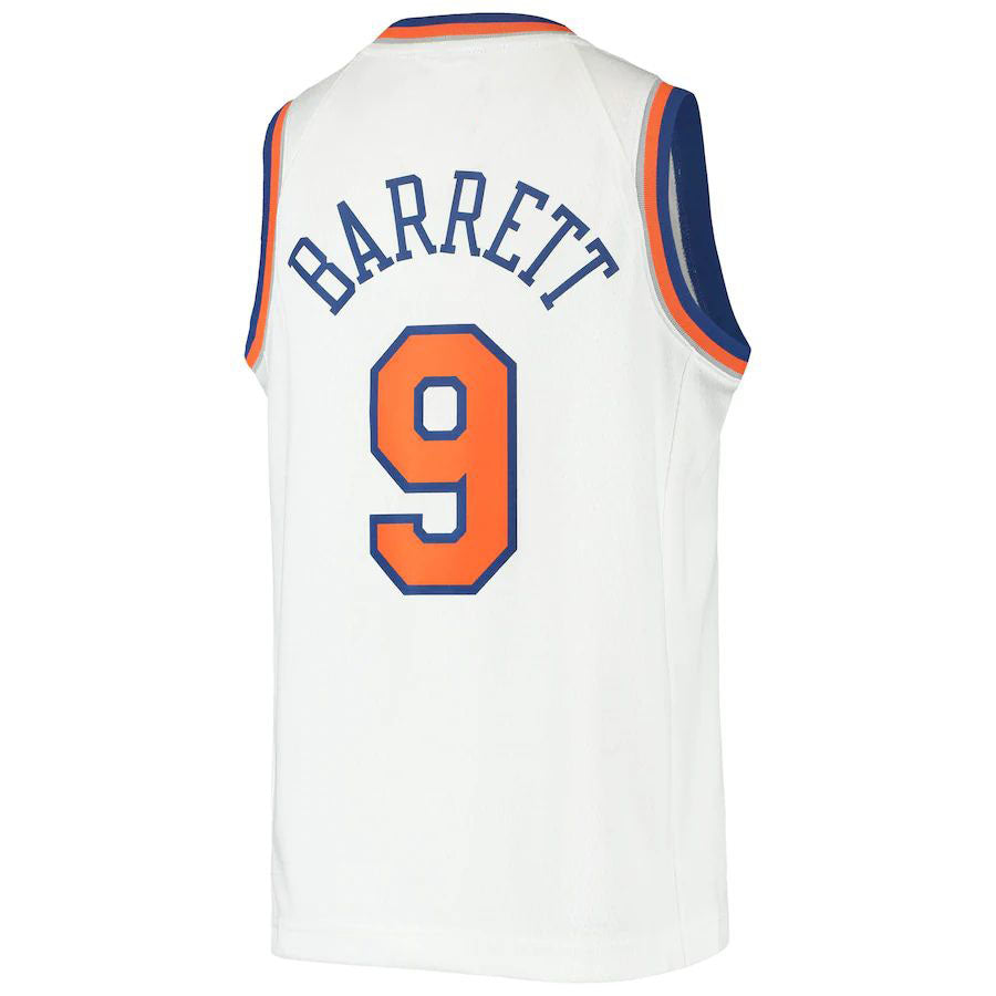 Custom #9 White 2019 NYK Basketball Shirt Top