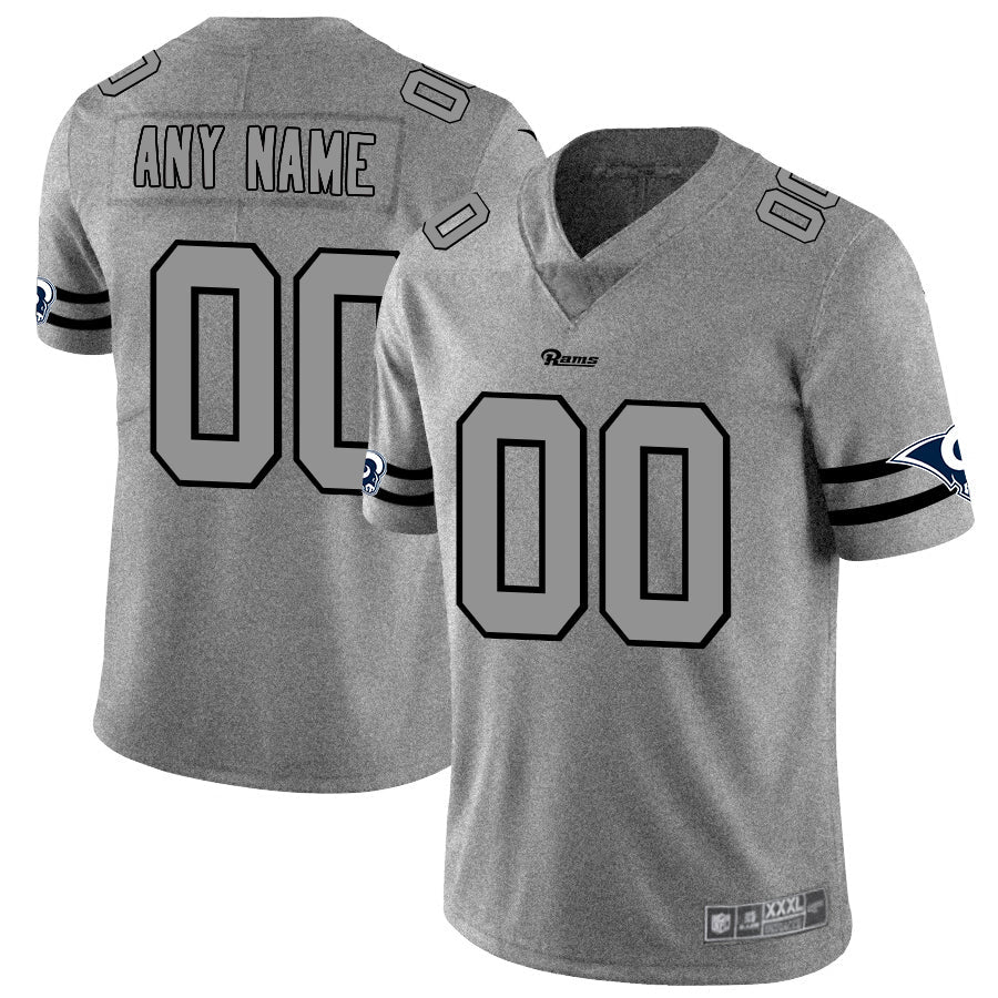 Custom Gray 2019 LAR Football Shirt Top