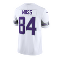 Custom #84 White MIN Football Shirt Top