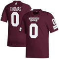 Custom #0 Maroon Football Shirt Top