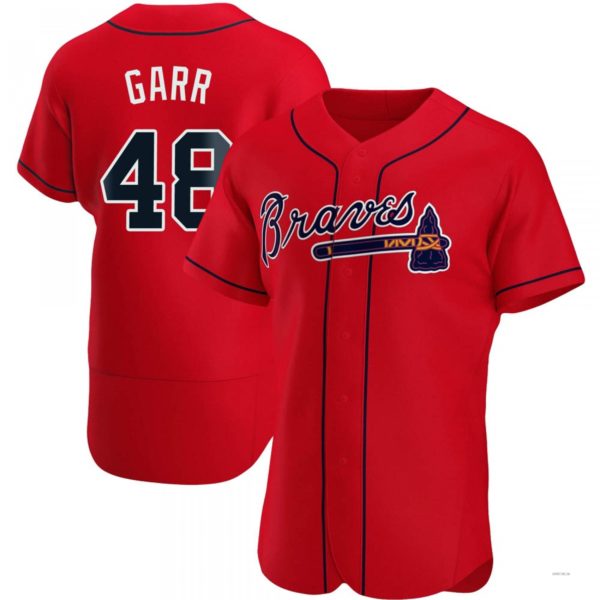 Custom #48 Red ATL Baseball Shirt Top