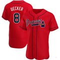 Custom #8 Red ATL Baseball Shirt Top