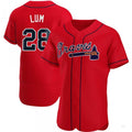 Custom #28 Red ATL Baseball Shirt Top