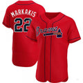 Custom #22 Red ATL Baseball Shirt Top