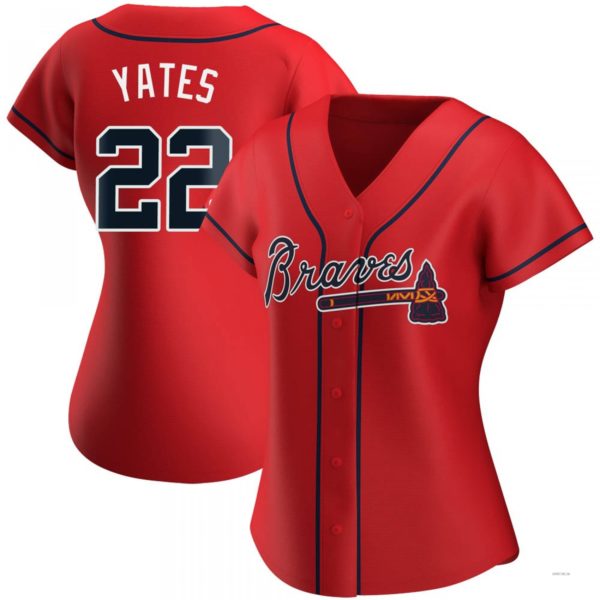Custom #22 Red ATL Baseball Shirt Top