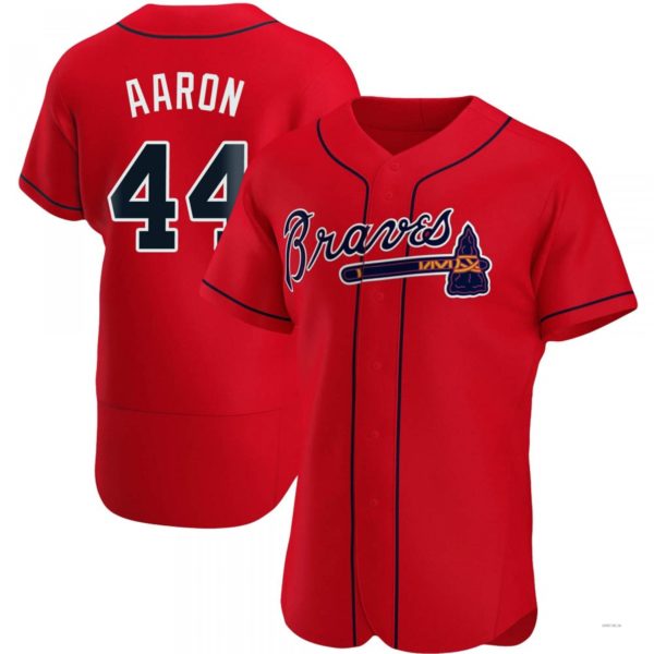 Custom #44 Red ATL Baseball Shirt Top