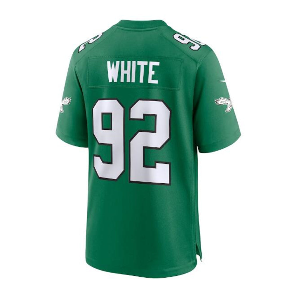 Custom #92 White PHI Football Shirt Top