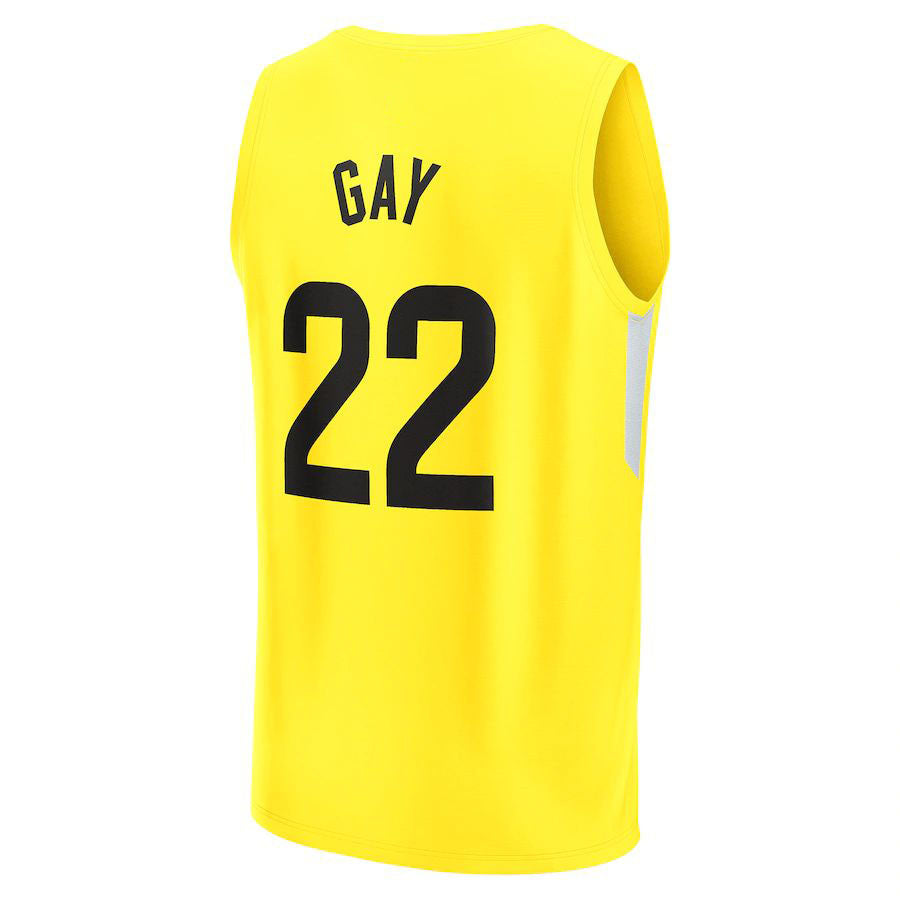 Custom #22 Yellow 2022 UTA Basketball Shirt Top