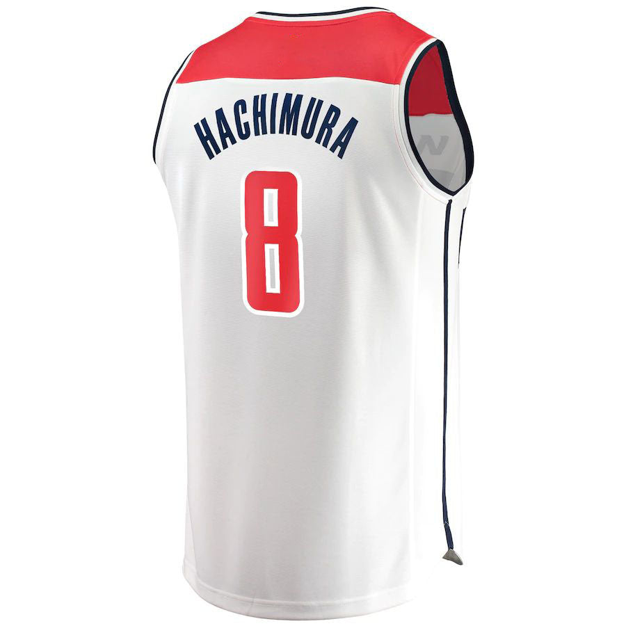 Custom #8 White WAS Basketball Shirt Top