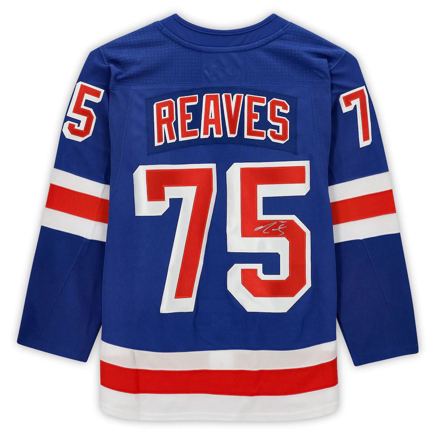 Custom #75 Blue Hockey Shirt Top