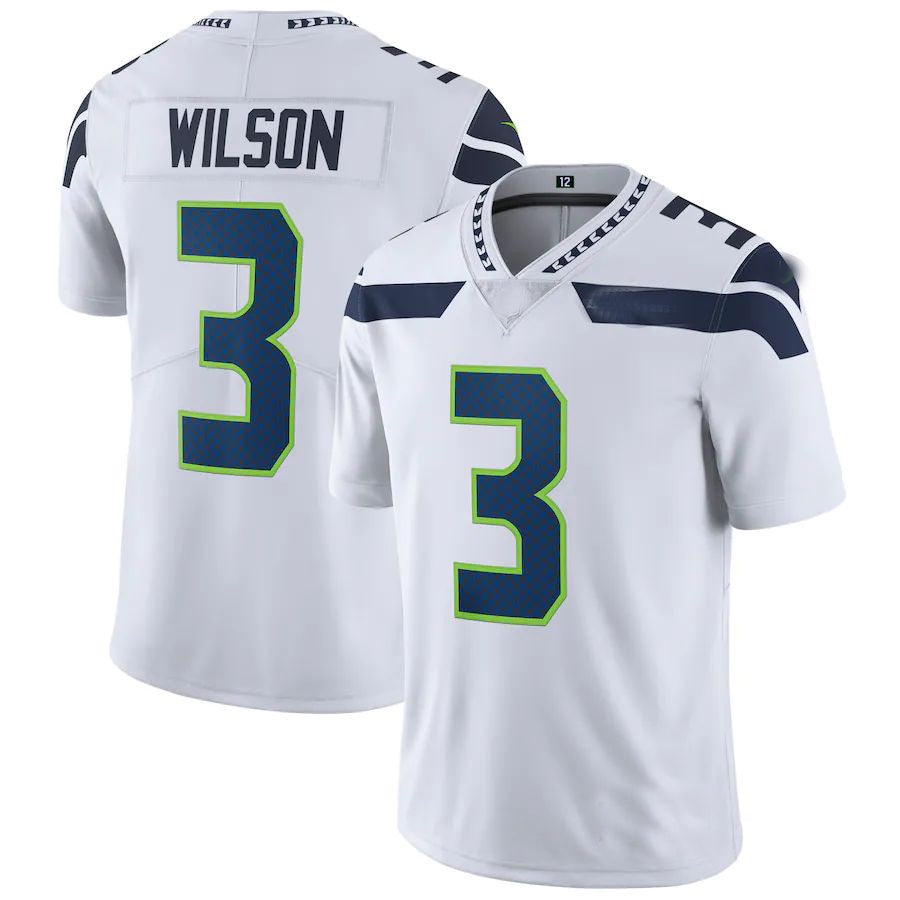 Custom #3 White SEA Football Shirt Top