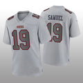 Custom #19 Gray SF Football Shirt Top