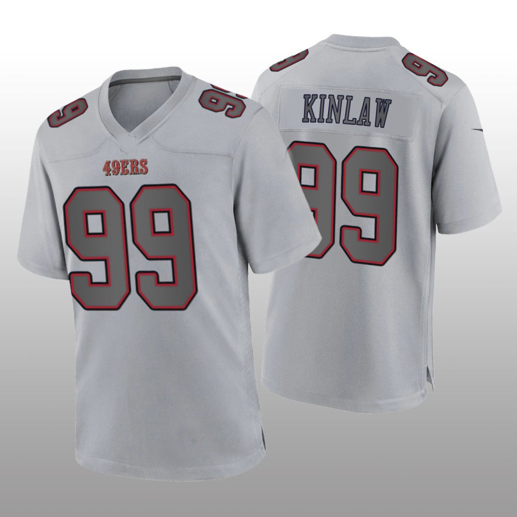 Custom #99 Gray SF Football Shirt Top