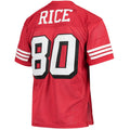 Custom #80 Scarlet 1994 SF Football Shirt Top