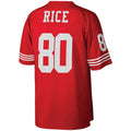 Custom #80 Scarlet 1990 SF Football Shirt Top